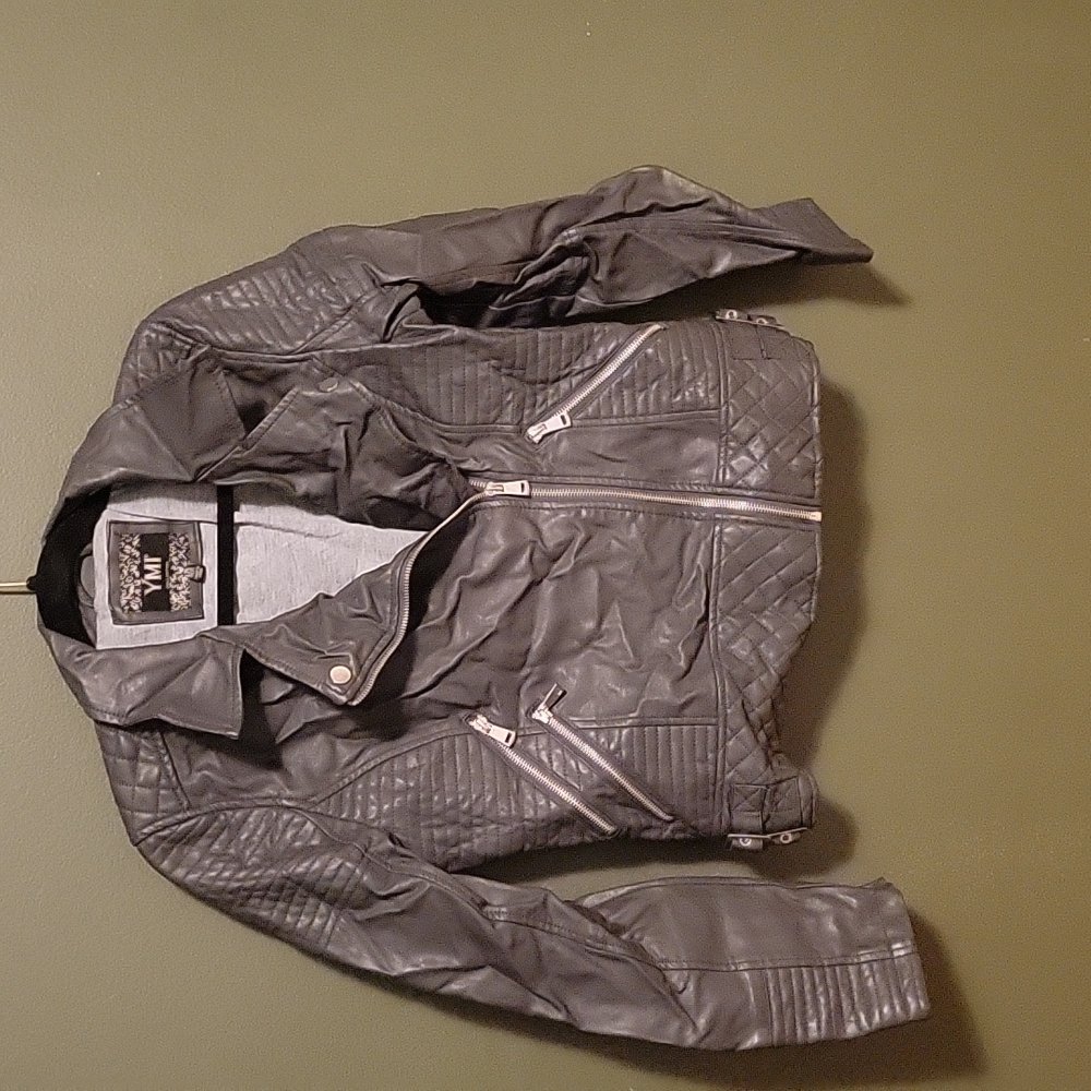 Faux leather jacket